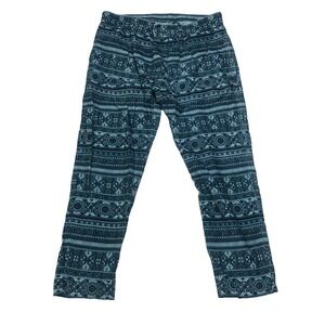 Kith Pants Mens XL Teal Stadium Corduroy Bedford Paisley Geometric Print Regular